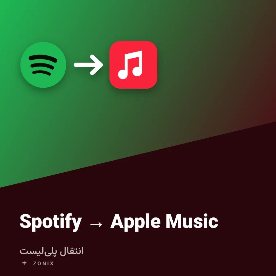انتقال پلی‌لیست — Spotify به Apple Music