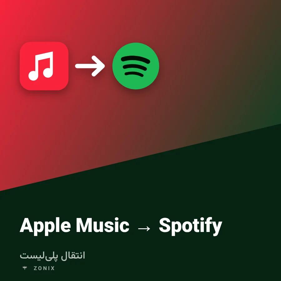 انتقال پلیلیست — Apple Music به Spotify